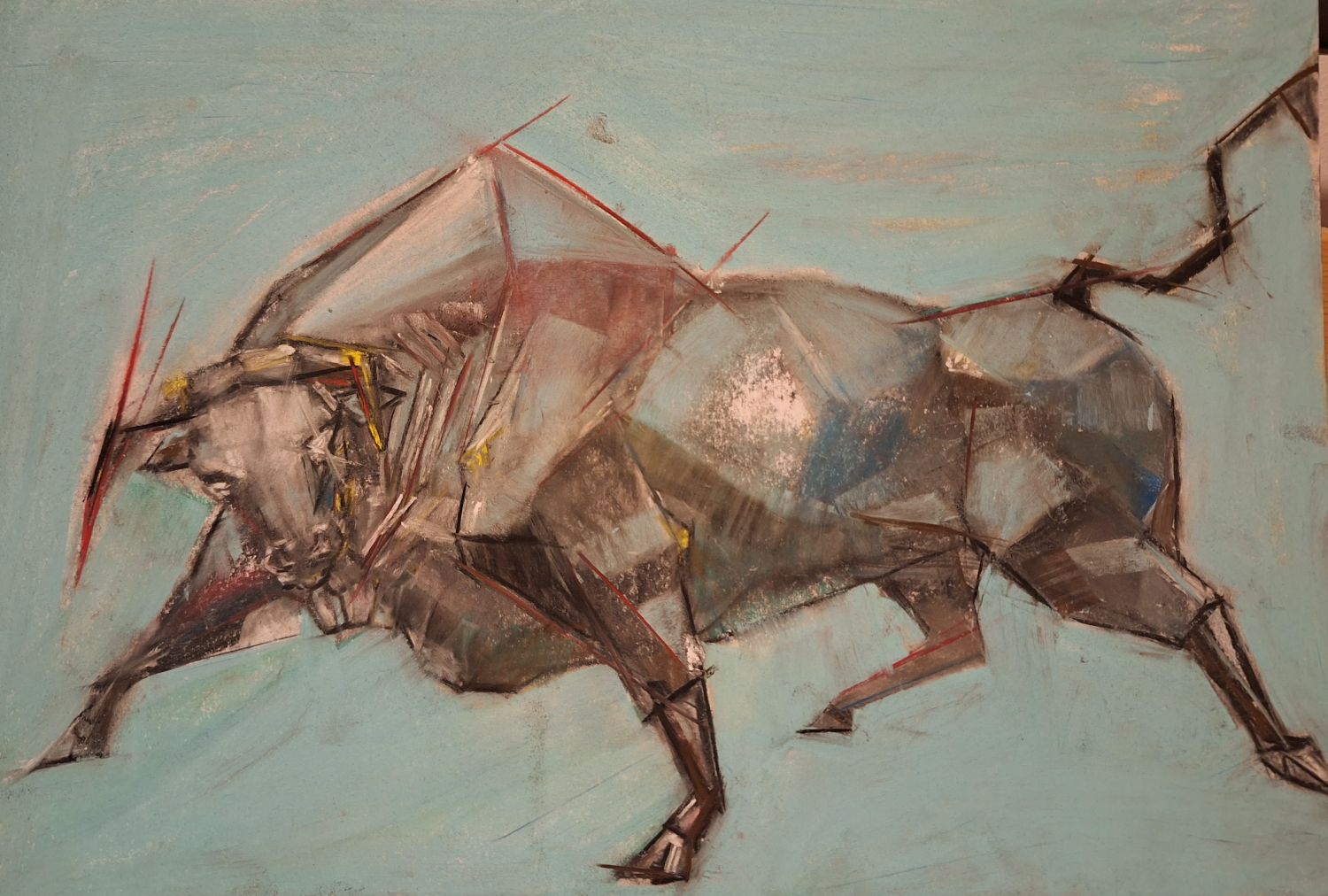 Dominion — marble bull sculpture by Irakli Athoneli