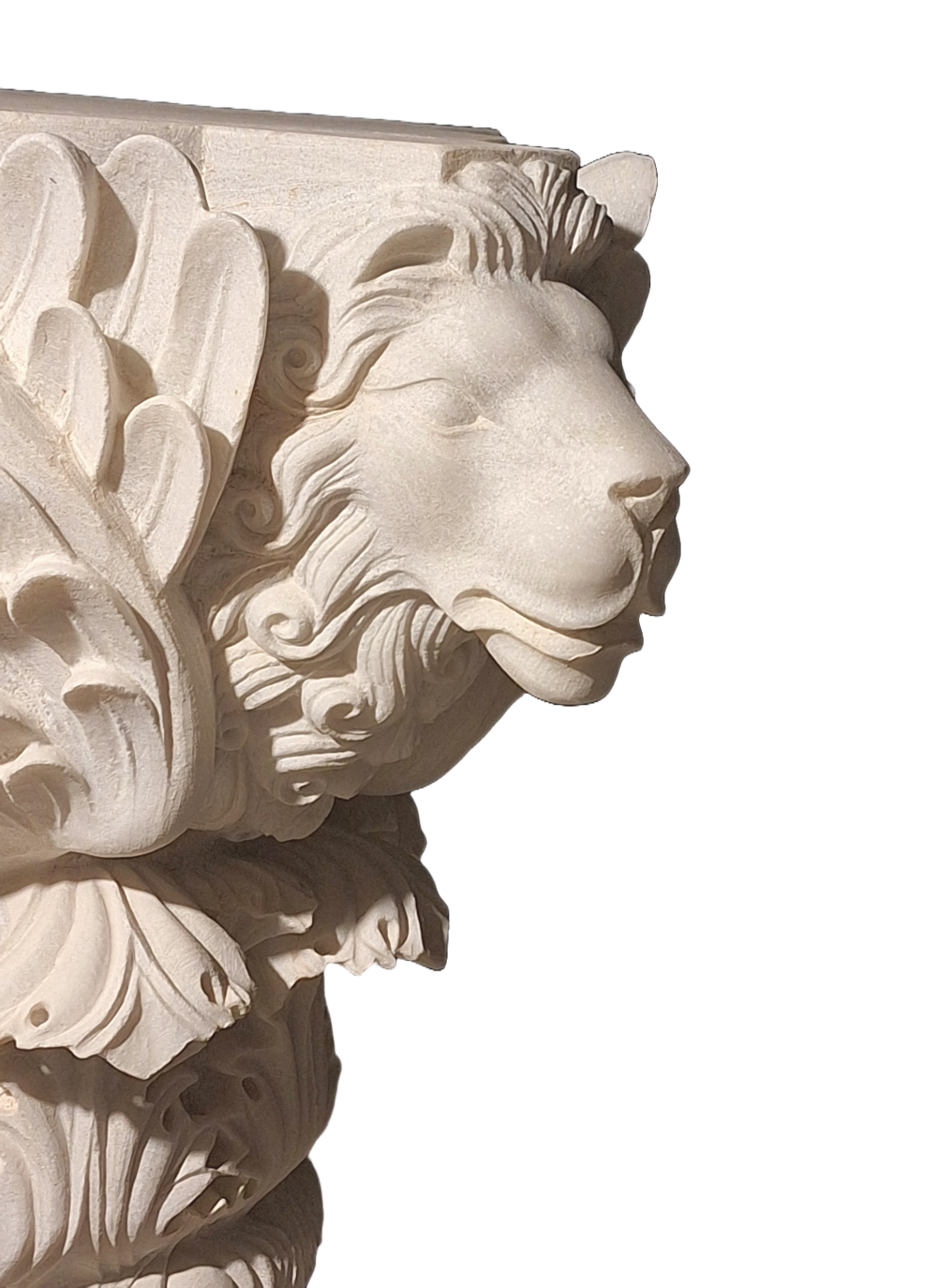 Stone lion sculpture by Irakli Athoneli